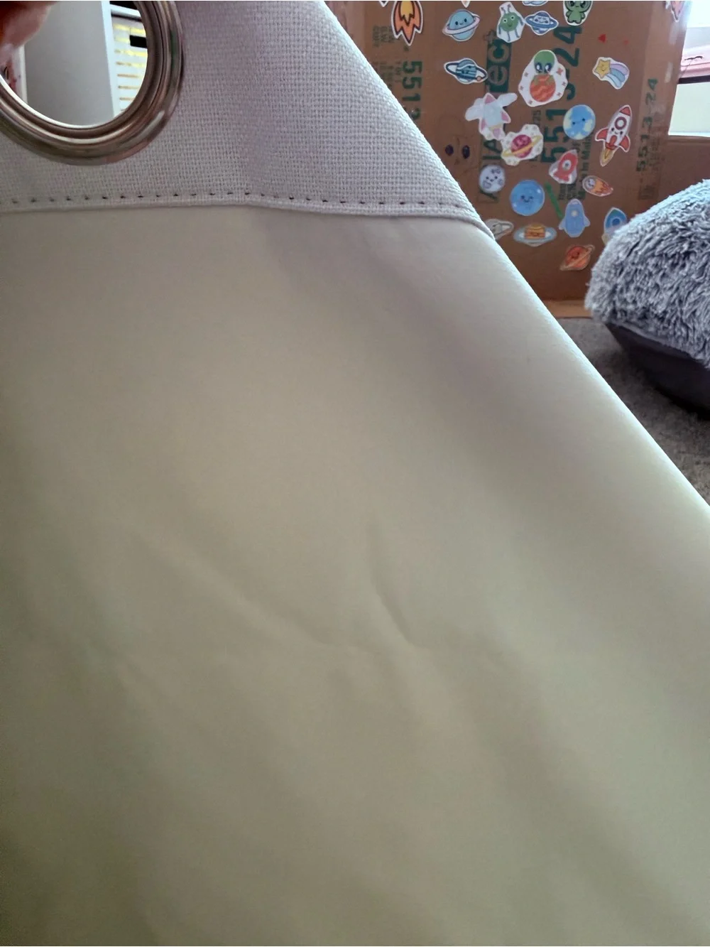 White Grommet Room Darkening Curtain Panels 52” x 84” 4 panels